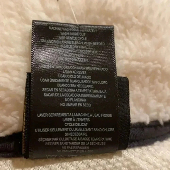 Juniors Cream Carolina Panthers Intercepting Teddy Sherpa Full-Zip Jacket - Picture 10 of 11